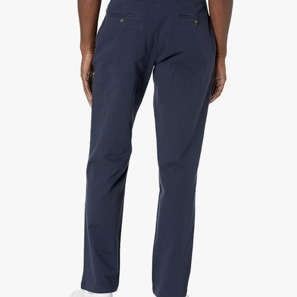 NWOT Amazon Essentials Classic-Fit Casual Stretch Khaki Navy Pants - Picture 3 of 9